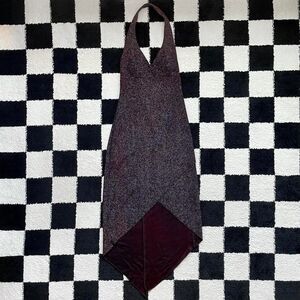 City Triangles Sparkle Black and Burgundy Halter Dress S